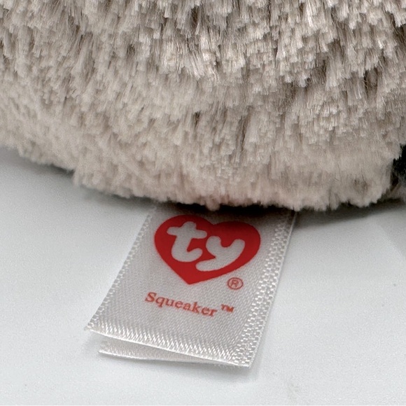 New TY‎ Beanie Boos Squeaker the Gray Mouse With Cheese 6 inch - Picture 4 of 6